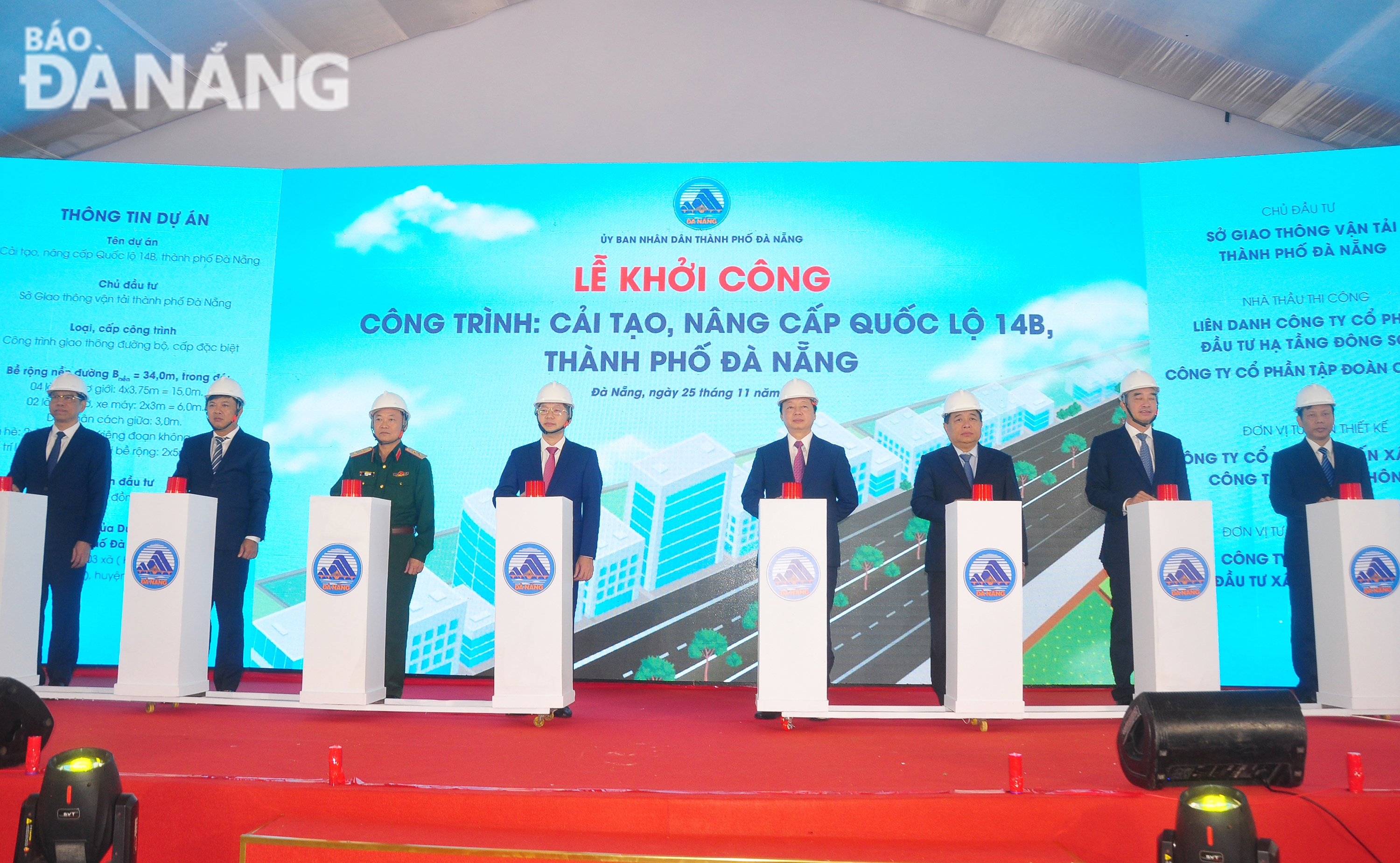 Groundbreaking ceremony. Photo: THANH LAN