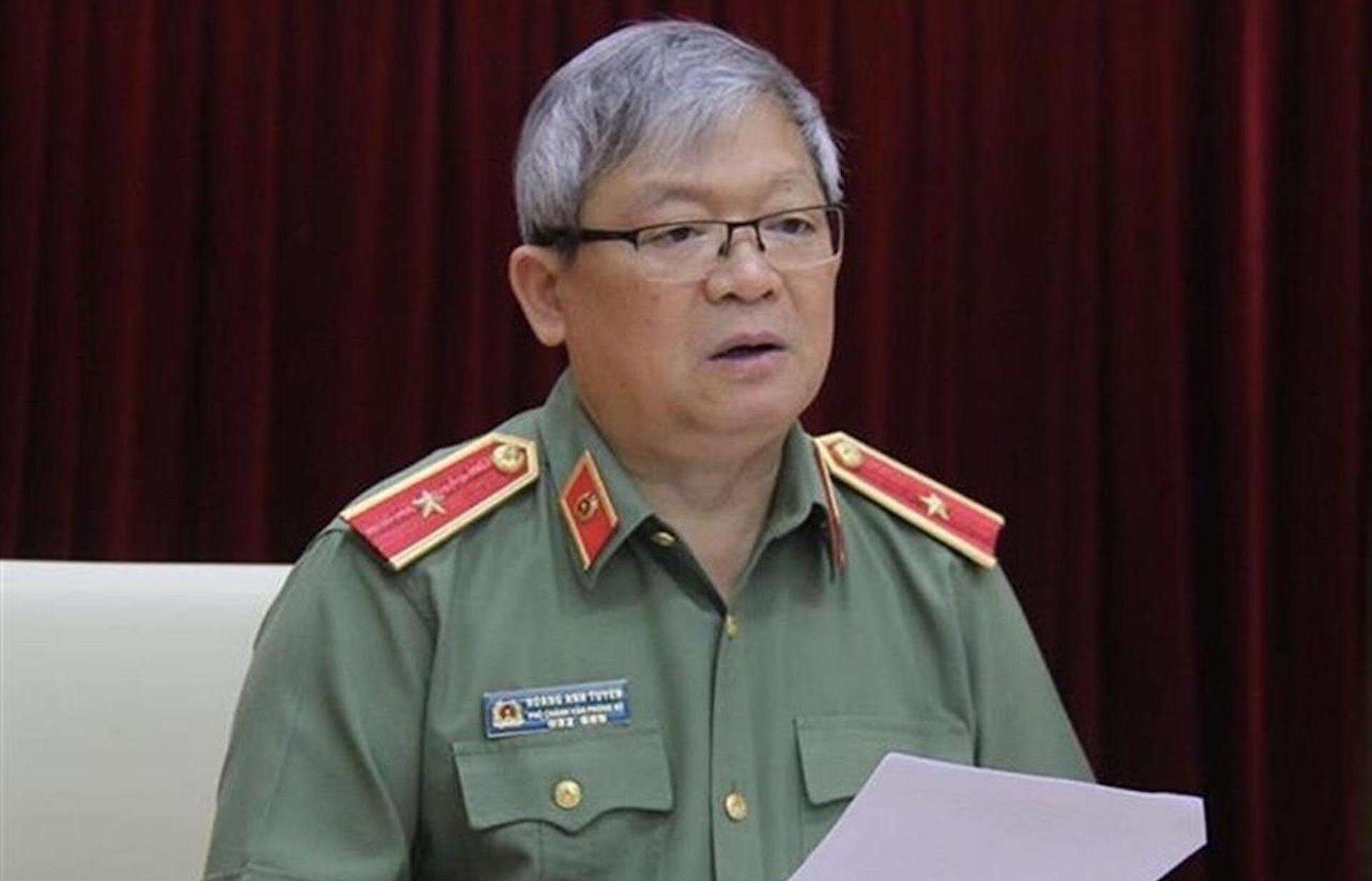 Generalmajor Hoang Anh Tuyen als Sprecher des Ministeriums für öffentliche Sicherheit