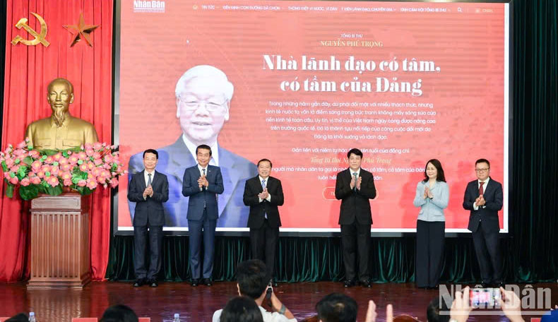 Khai trương Trang thông tin đặc biệt 'Tổng Bí thư Nguyễn Phú Trọng - Nhà lãnh đạo có tâm, có tầm của Đảng'