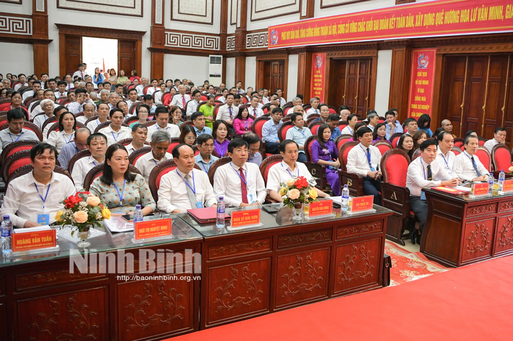 Congrès des délégués du Front de la patrie du Vietnam du district de Hoa Lu, mandat 2024-2029