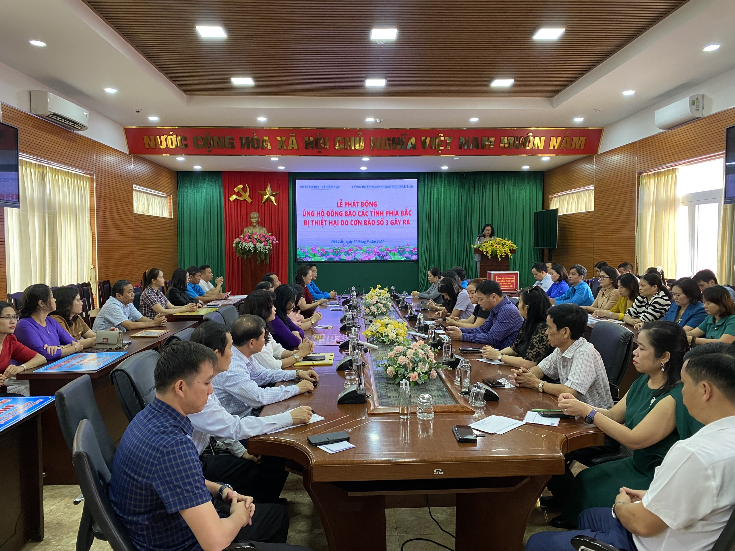 Ngành Giáo dục và Đào tạo tỉnh Đắk Lắk phát động phong trào ủng hộ đồng bào các tỉnh phía Bắc bị thiệt hại do bão số 3