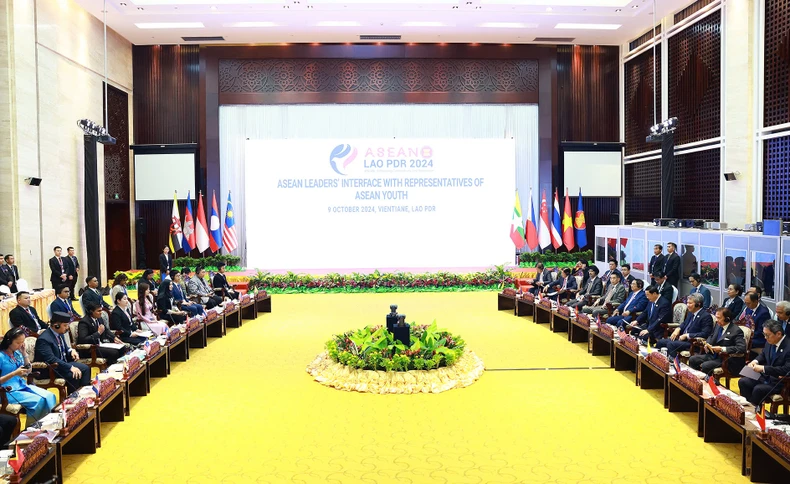 ASEAN青年代表との対話セッション。（写真：Nhat Bac/VGP）