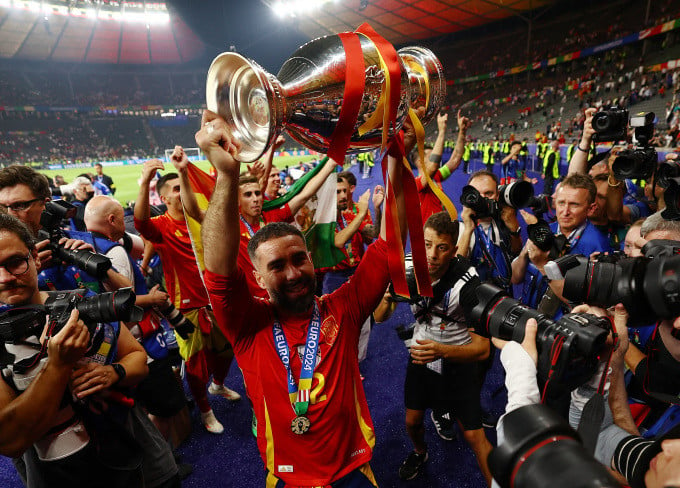 Spain is the country that has won the European football championship the most times with four times. Photo: Reuters.