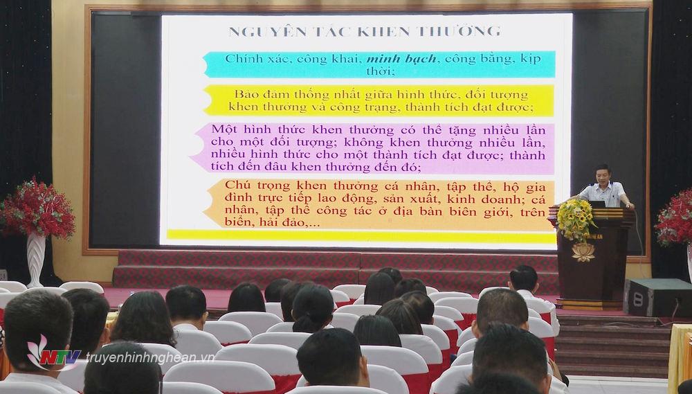 Ban Thi đua khen thưởng tỉnh tập huấn công tác thi đua khen thưởng 2024