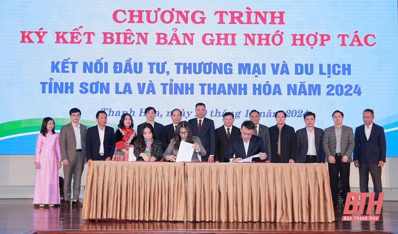 Kết nối đầu tư, thương mại và du lịch tỉnh Sơn La và Thanh Hóa năm 2024