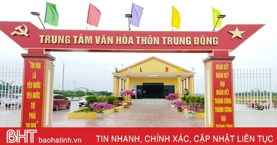 Cam Xuyen has 7 more villages meeting the standards of model new rural residential areas