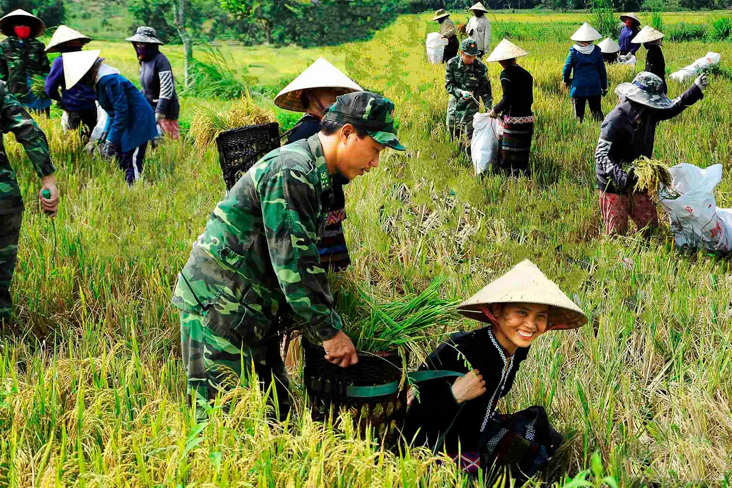 Warm military-civilian relationship