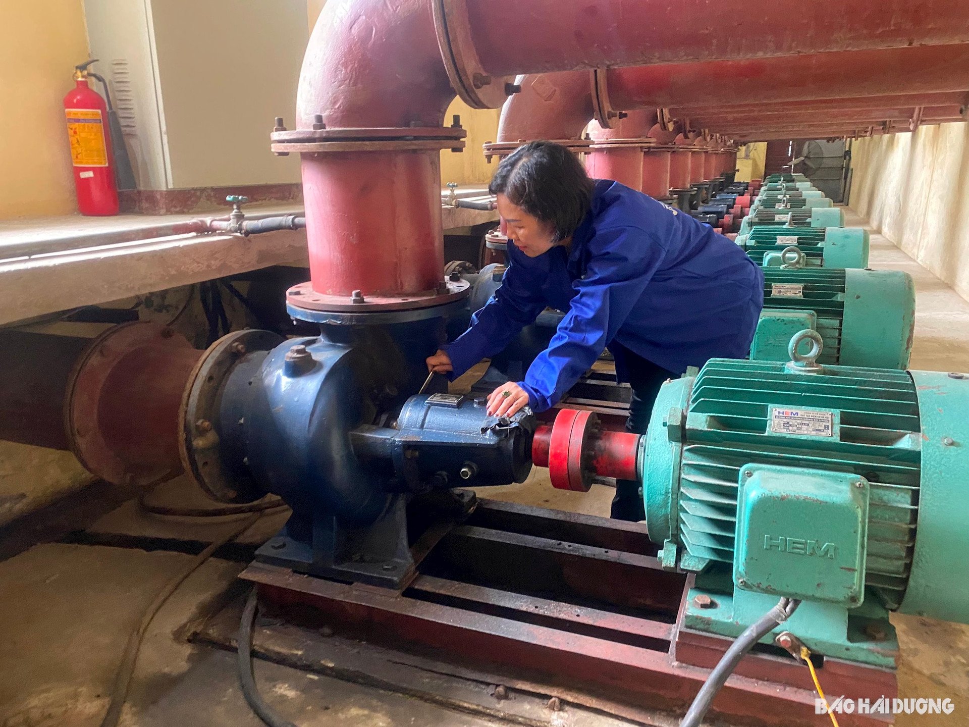 Cam Giang hat die Reparatur von 15 Pumpen abgeschlossen