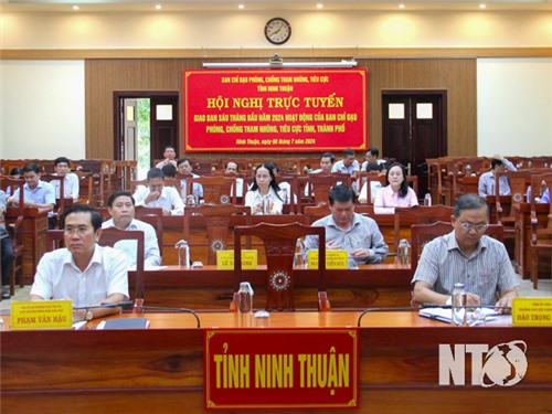 Giao ban 6 tháng đầu năm hoạt động của Ban Chỉ đạo phòng, chống tham nhũng, tiêu cực tỉnh, thành phố