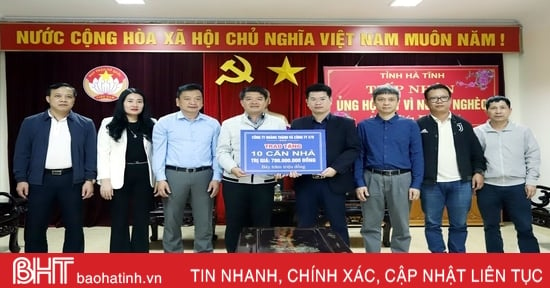 Hà Tĩnh tiếp nhận hỗ trợ 10 nhà ở cho hộ nghèo