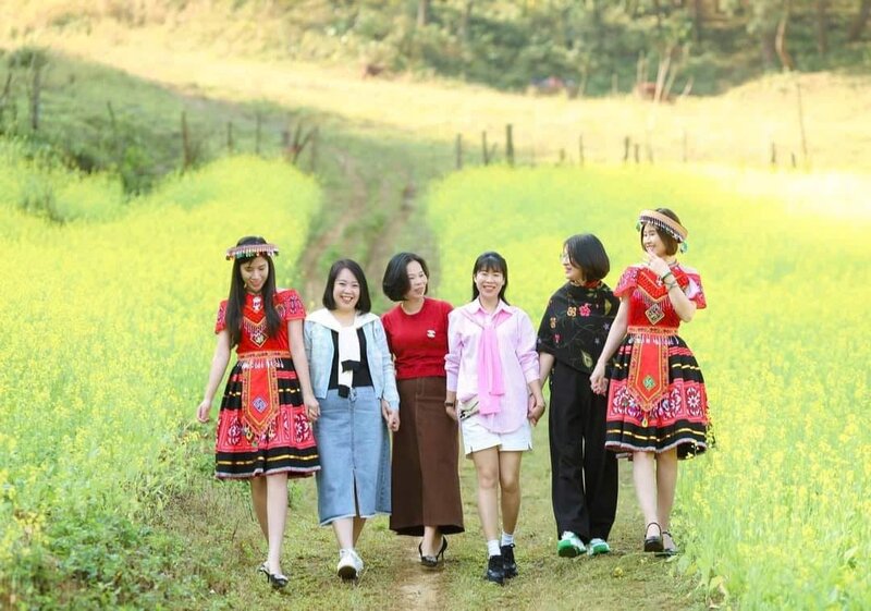 Na Ka canola flower field in Moc Chau. Photo: A Chu