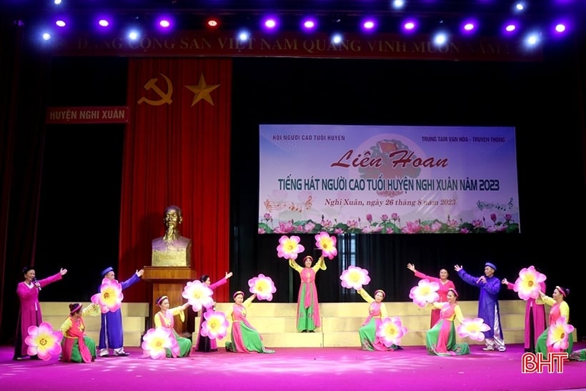 Festival spécial de chant pour les personnes âgées du district de Nghi Xuan