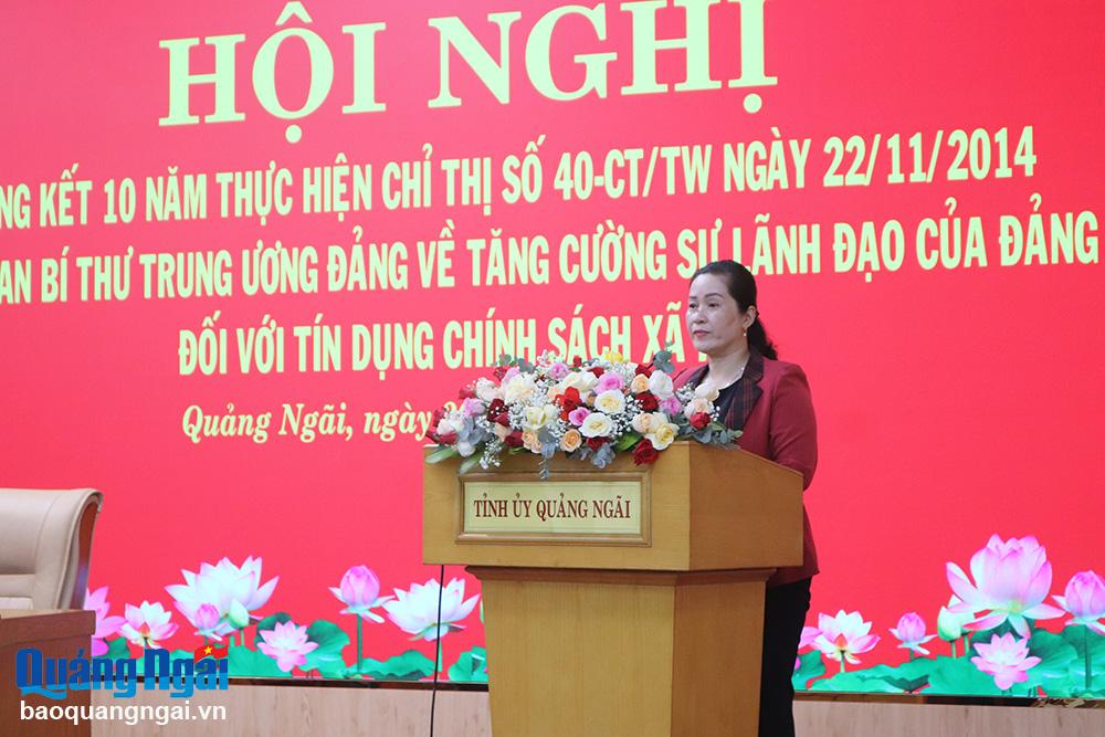 Dinh Thi Hong Minh សុន្ទរកថាបើកកិច្ចប្រជុំ។