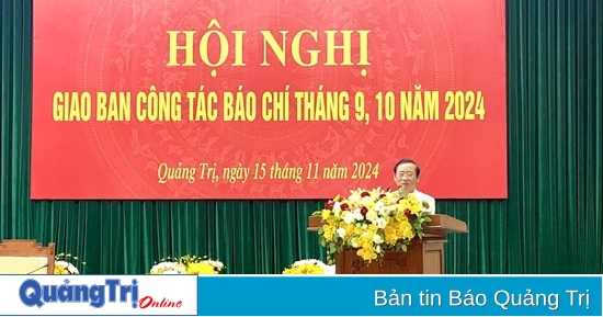 Giao ban báo chí tháng 9, 10 năm 2024