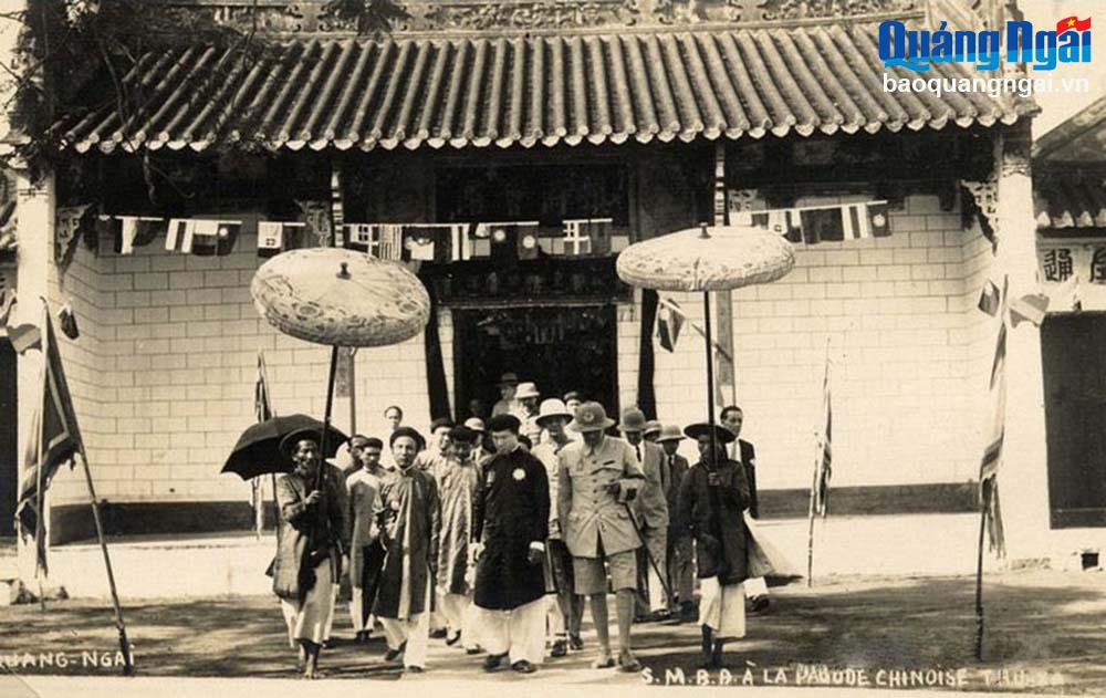 König Bao Dai besuchte 1933 die Hainan Assembly Hall in Thu Xa. (Quelle: L’Association des Amis du Vieux Hue)  