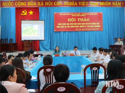 Hội thảo phát huy vai trò đội ngũ cán bộ nữ tham gia vào các vị trí lãnh đạo, quản lý tại địa phương