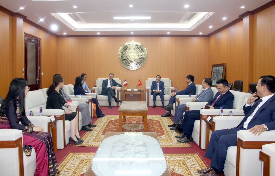 Provincial Party Secretary receives Ambassador Extraordinary and Plenipotentiary of the French Republic to Vietnam