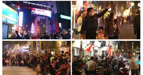 Caos en la recién inaugurada calle de comida en Hanoi