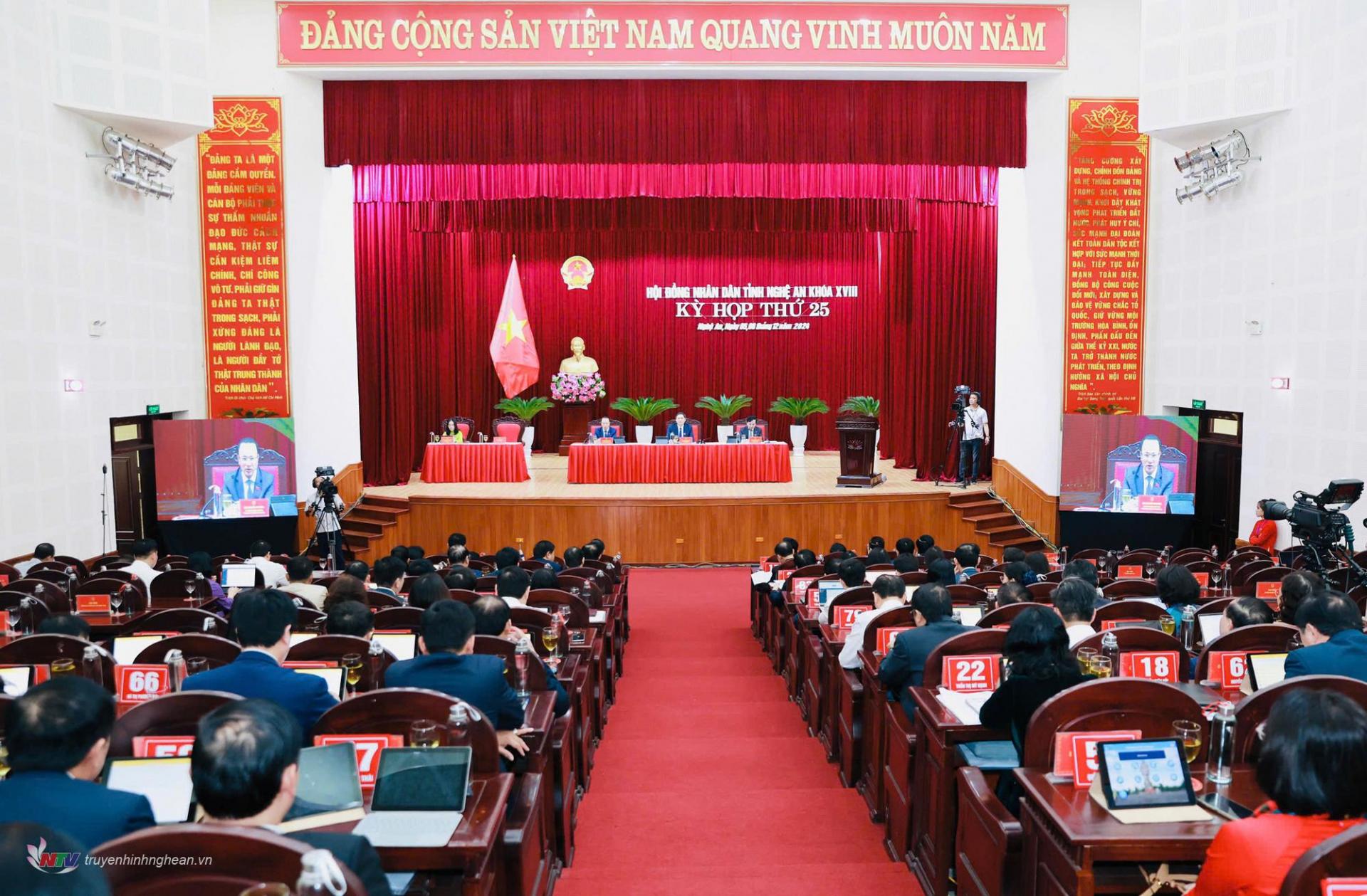 Le Conseil populaire provincial de Nghe An a adopté 47 résolutions et clôturé la 25e session.