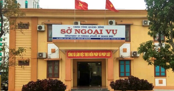 Officially ending the operation of Quang Binh Department of Foreign Affairs