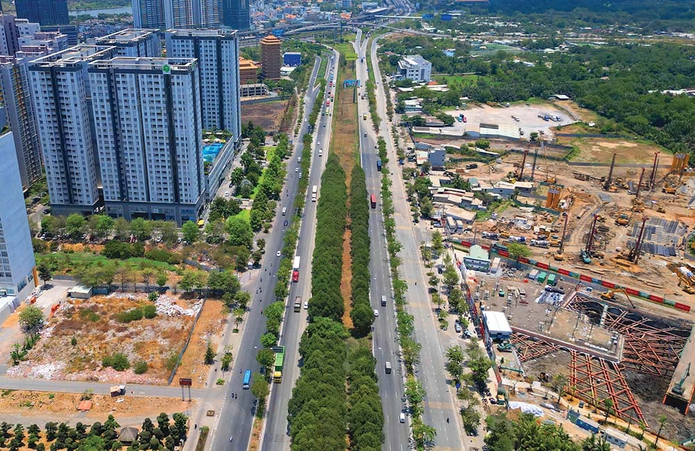 A Gamuda Land project is being implemented in Thu Duc City (HCMC) Photo: Le Toan