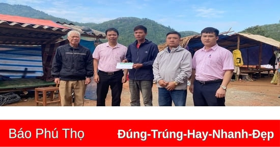 Ngân hàng chính sách xã hội huyện Tân Sơn hỗ trợ người dân bị ảnh hưởng thiên tai