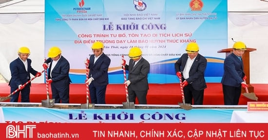 Khởi công tu bổ, tôn tạo Di tích Trường dạy làm báo Huỳnh Thúc Kháng