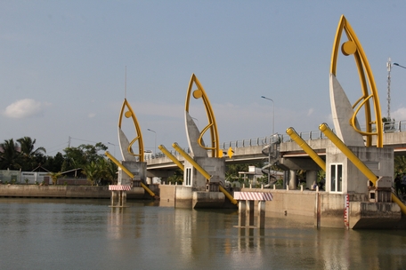 ตั้งแต่ต้นปี 2024 ภาคเกษตรกรรมได้แนะนำให้ท้องถิ่นต่างๆ ดำเนินมาตรการแก้ไขปัญหาเพื่อปรับตัวให้เข้ากับภัยแล้งและการรุกของน้ำเค็มอย่างเป็นเชิงรุก ภาพ: LY AN