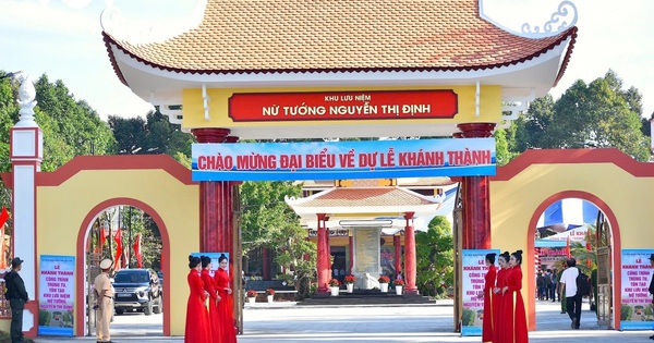 Khánh thành công trình trùng tu, tôn tạo khu lưu niệm nữ tướng Nguyễn Thị Định