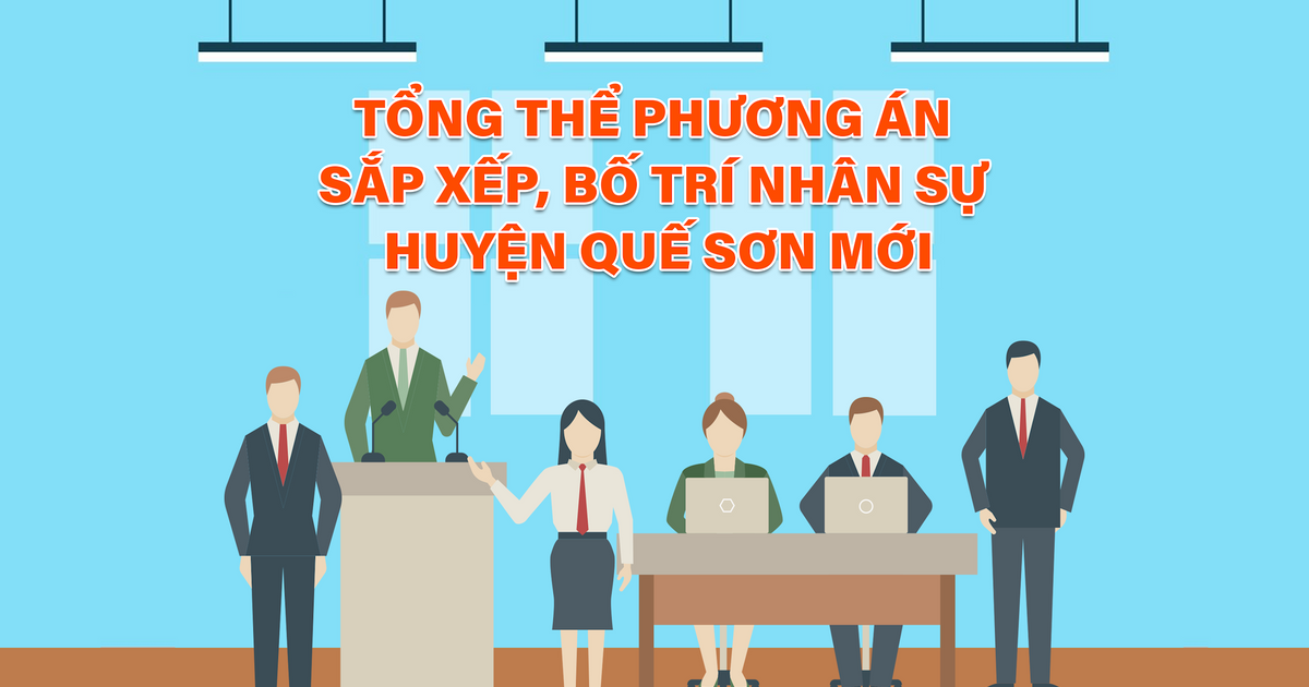 Tổng thể phương án sắp xếp, bố trí nhân sự huyện Quế Sơn mới