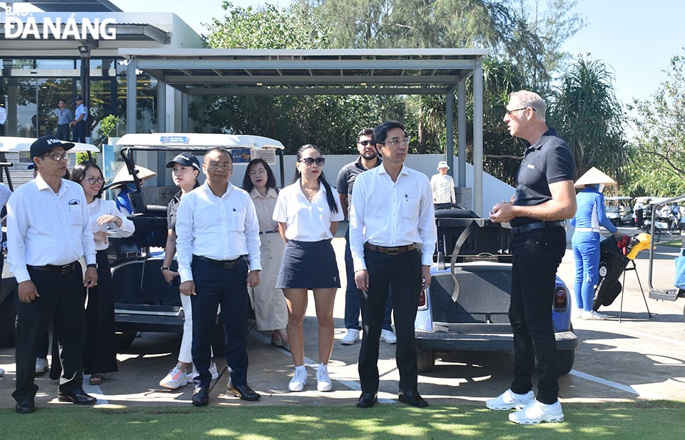 Check and review preparations for the BRG Open Golf Championship Da Nang 2024