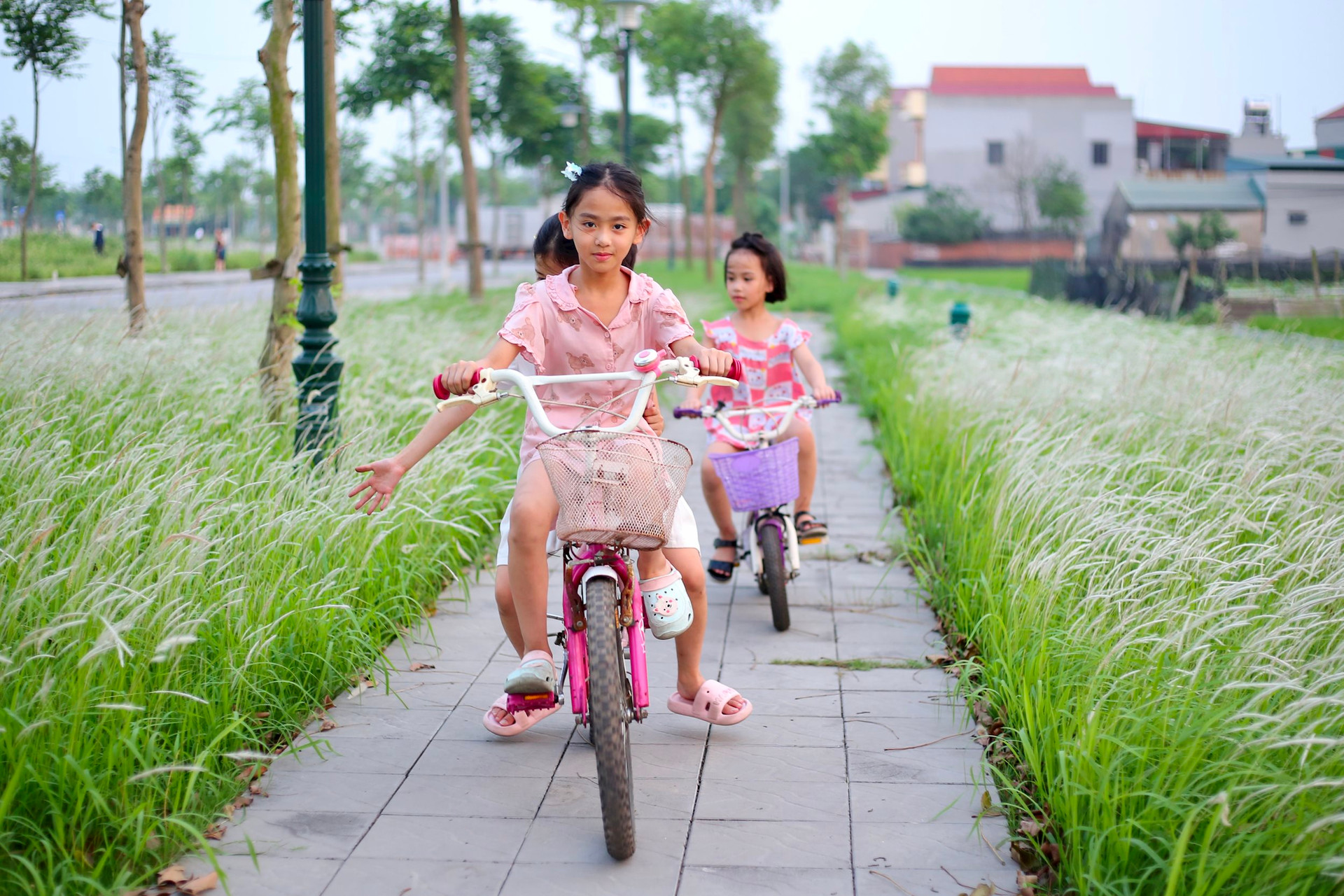 Rural playgrounds attract children