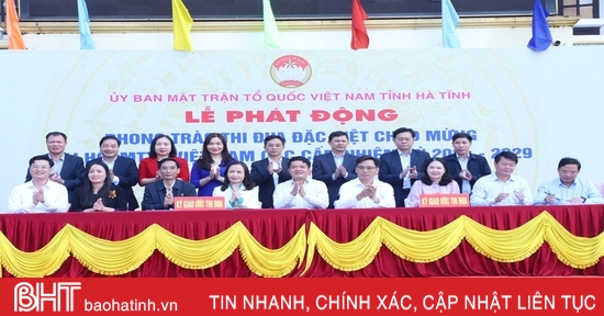 Ha Tinh launched an emulation movement to welcome the congresses of the Fatherland Front at all levels.