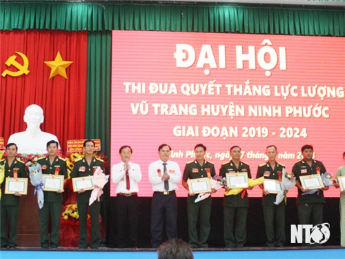 Đại hội Thi đua Quyết thắng lực lượng vũ trang huyện Ninh Phước giai đoạn 2024-2029