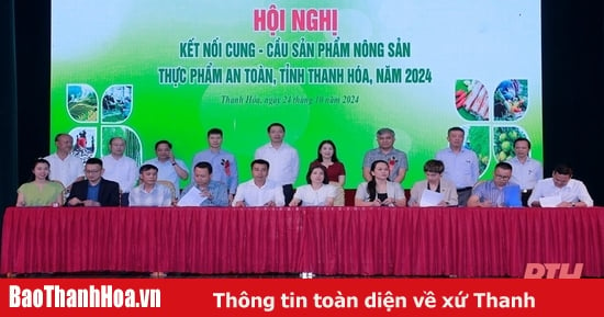 Kết nối cung - cầu sản phẩm nông sản, thực phẩm an toàn tỉnh Thanh Hóa năm 2024