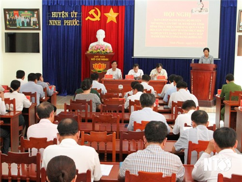 Comité del Partido del Distrito de Ninh Phuoc: Implementación de tareas clave en el segundo trimestre