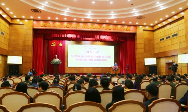 Steering Committee of 35 provinces rehearses to combat, prevent and handle bad and toxic information on the internet and social networks