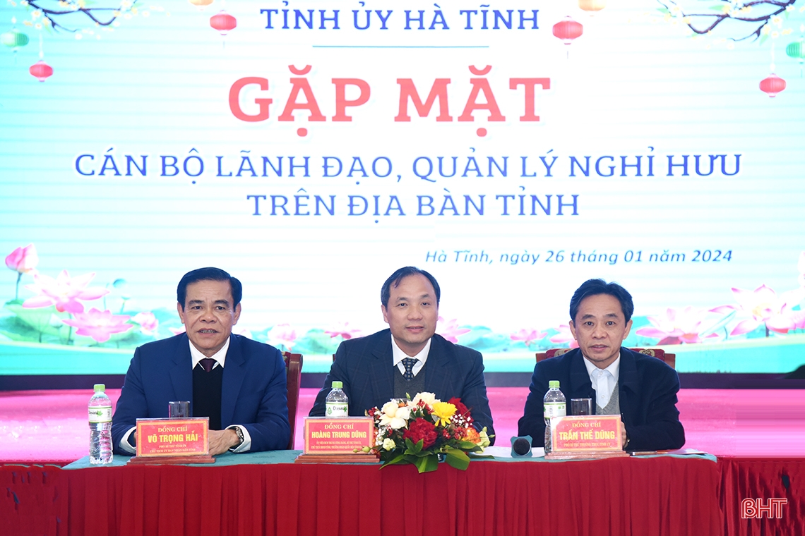 Tỉnh ủy Hà Tĩnh gặp mặt cán bộ lãnh đạo, quản lý đã nghỉ hưu qua các thời kỳ