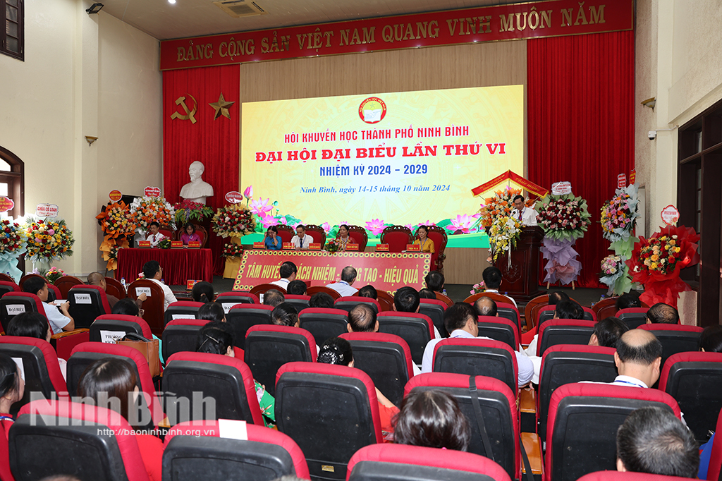 Đại hội đại biểu Hội Khuyến học thành phố Ninh Bình lần thứ VI