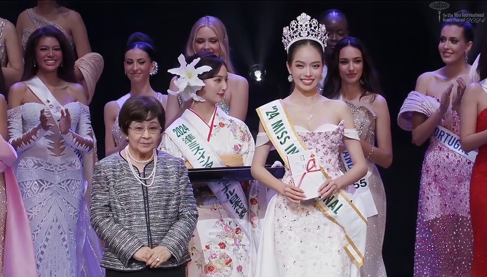 Huynh Thi Thanh Thuy crowned Miss International 2024