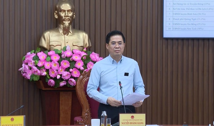 Chairman of Quang Ngai Provincial People's Committee Nguyen Hoang Giang.