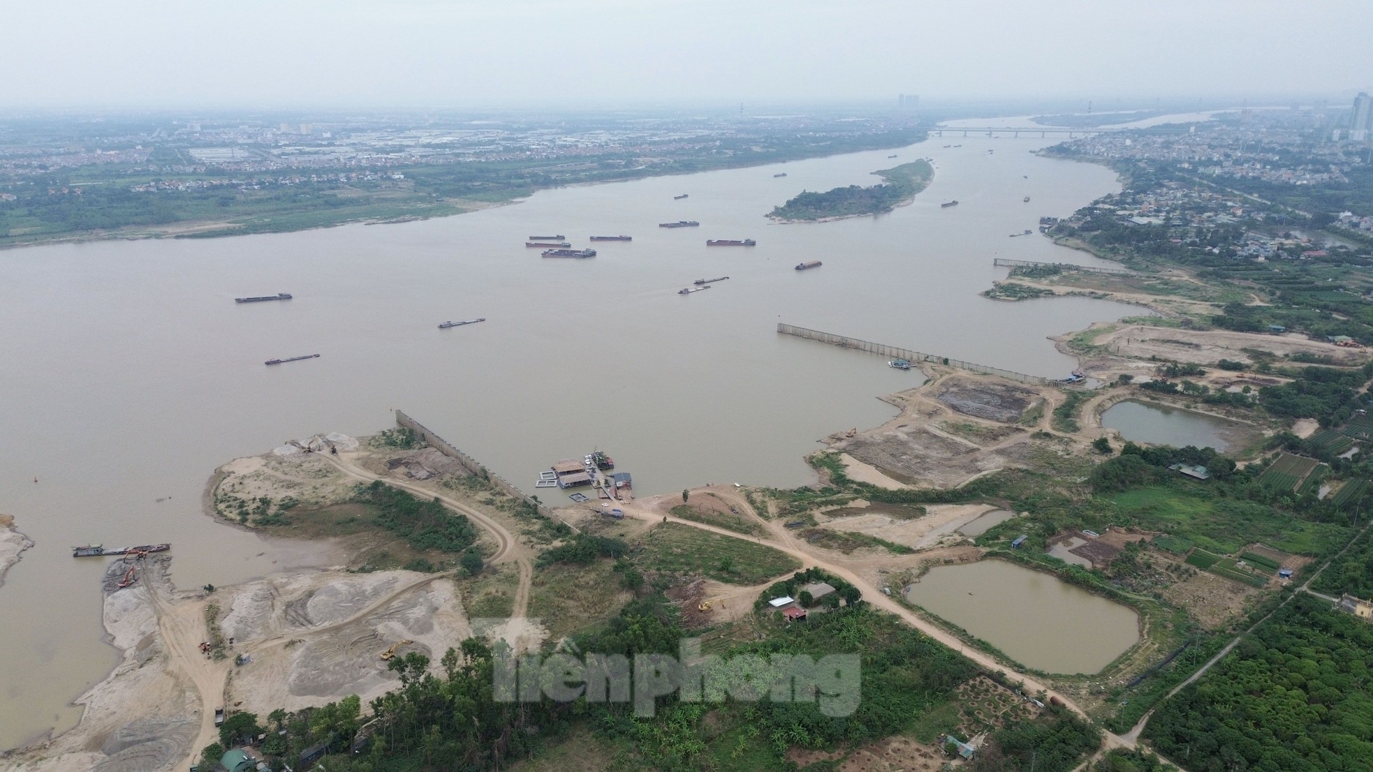 Hanoi: Primer plano de la zona donde se construirá el puente Thuong Cat de ocho carriles, foto 5