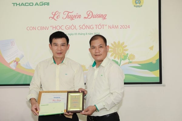 Trao khen thưởng “Học giỏi – Sống tốt” năm 2024 tại KLH HAGL AGRICO Lào