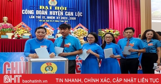 Hà Tĩnh hoàn thành đại hội công đoàn cấp trên trực tiếp cơ sở nhiệm kỳ 2023