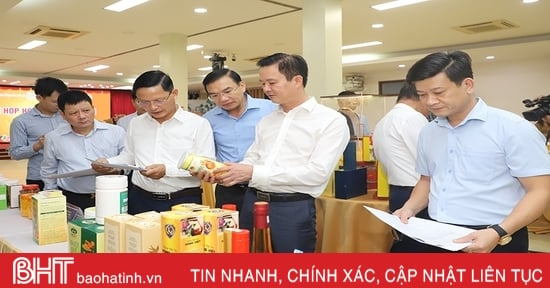 Trình công nhận 40 sản phẩm công nghiệp nông thôn tiêu biểu cấp tỉnh Hà Tĩnh