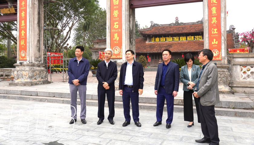 Preparations are underway for a series of activities taking place at the Tran Temple Festival in 2025.