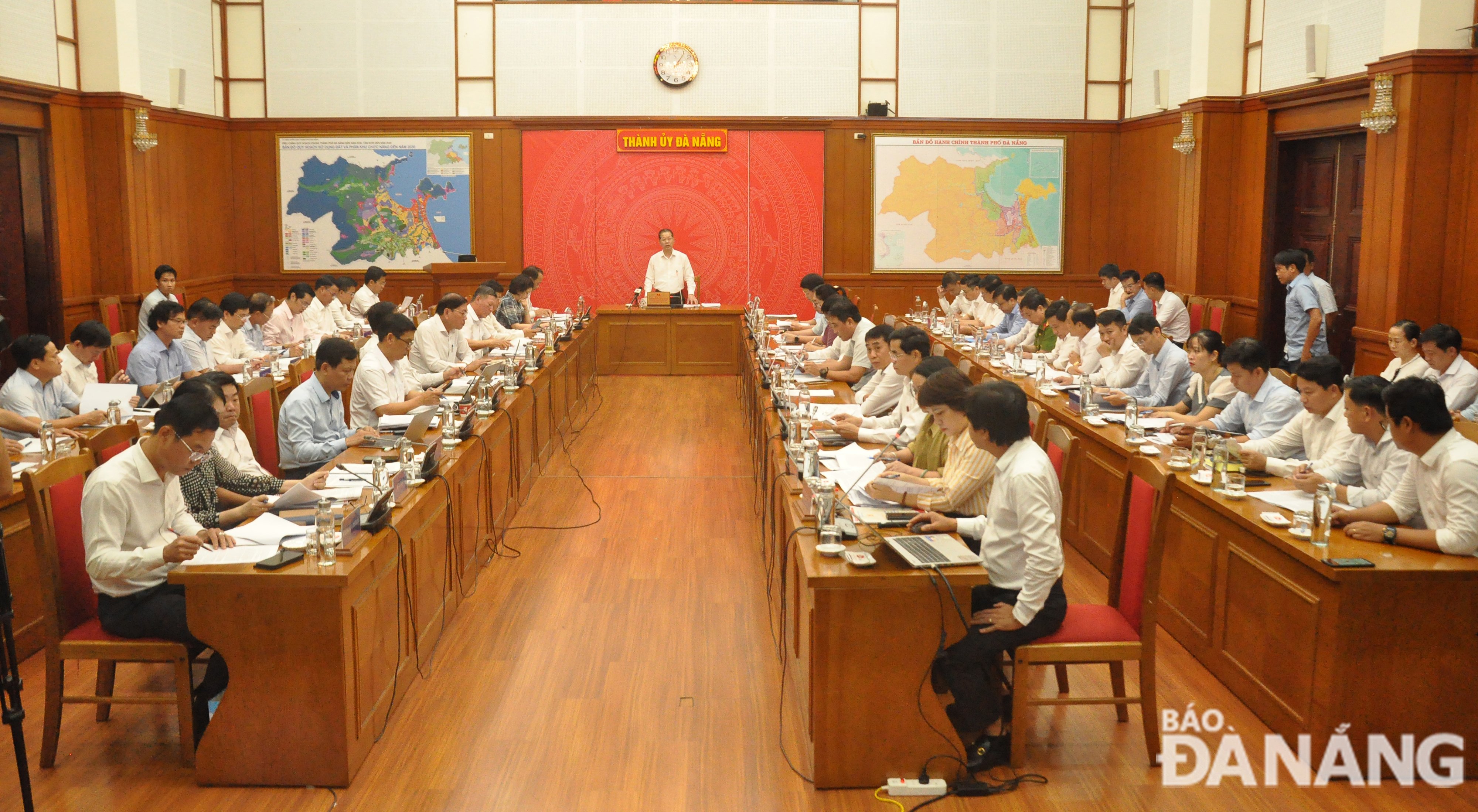 Ban Thường vụ Thành ủy làm việc với huyện Hòa Vang về công tác đền bù, giải phóng mặt bằng