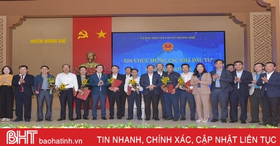 Huong Khe announces district planning for 2040, vision to 2050