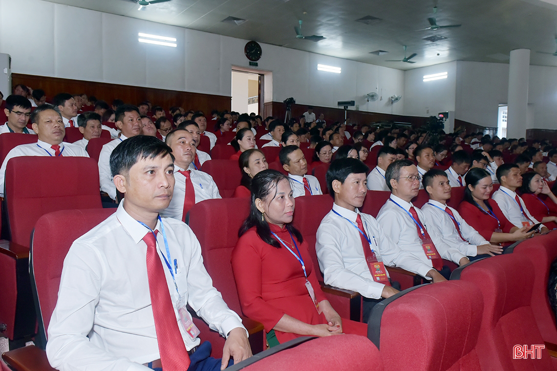 Séance solennelle du Congrès de l'Association des agriculteurs de Ha Tinh pour le mandat 2023-2028