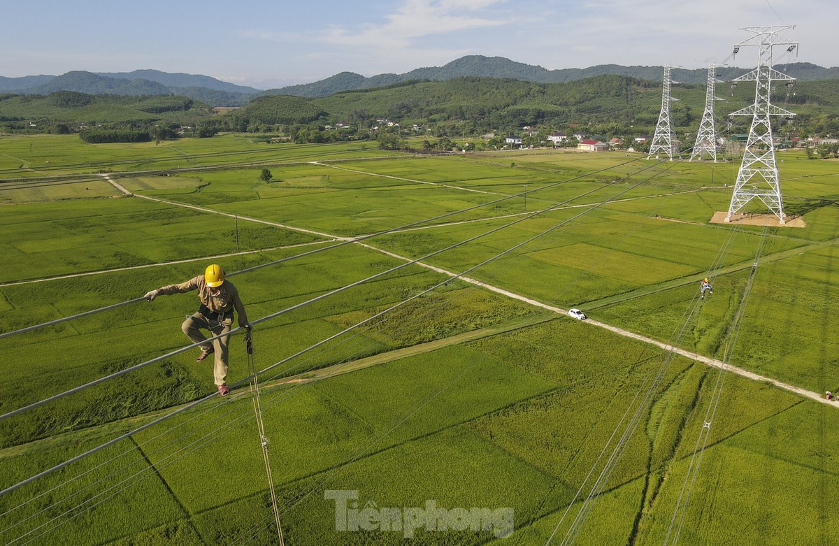 Panorama der 500-kV-Leitung 3 durch Ha Tinh vor der Ziellinie, Foto 22